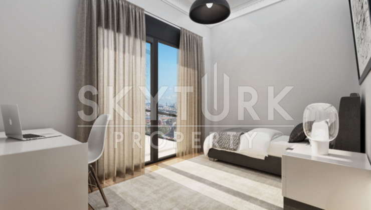 Комфортабельный жилой комплекс в районе Эйюп, Стамбул - Ракурс 29