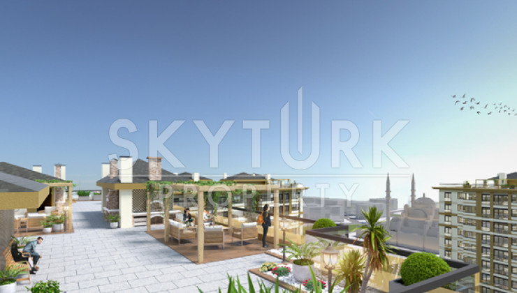 Комфортный жилой комплекс в районе Санджактепе, Стамбул - Ракурс 9