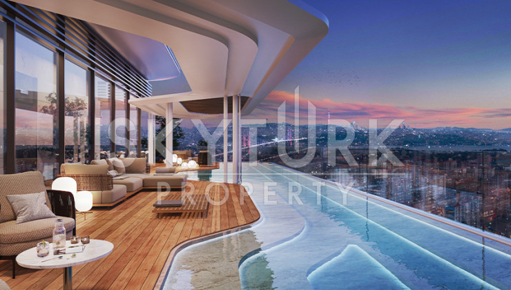 Люксовая жизнь с панорамным видом на Босфор в Бешикташ, Стамбул - Ракурс 7