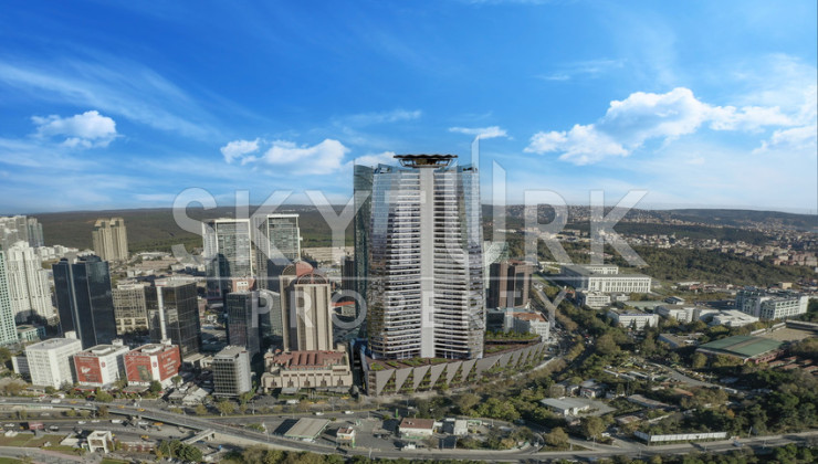 Люксовые квартиры в небоскребе расположенный в районе Сарыер, Стамбул - Ракурс 1