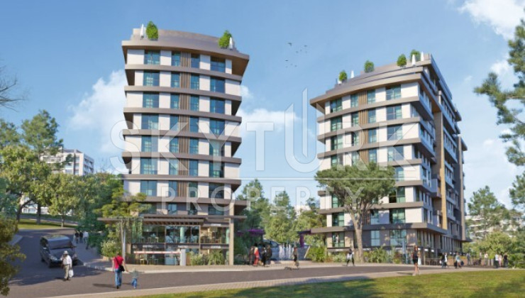 Residential complex with a panoramic view of the forest in Kyagythane, Istanbul - Ракурс 2
