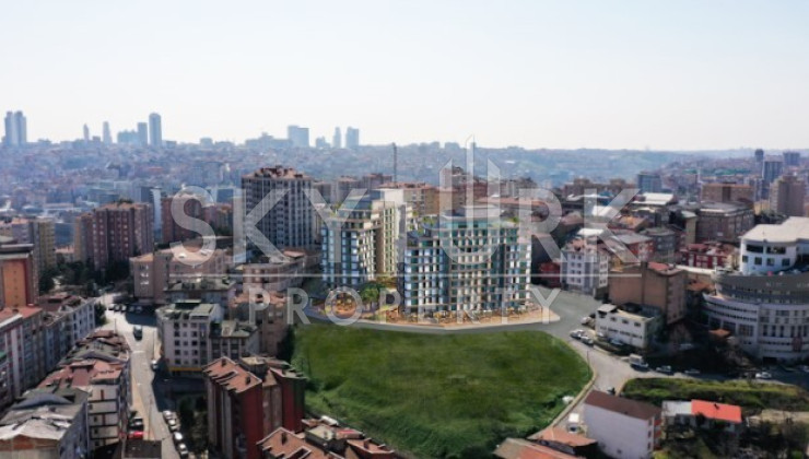 Жилой комплекс с панорамным видом на лес в районе Кягытхане , Стамбул - Ракурс 6